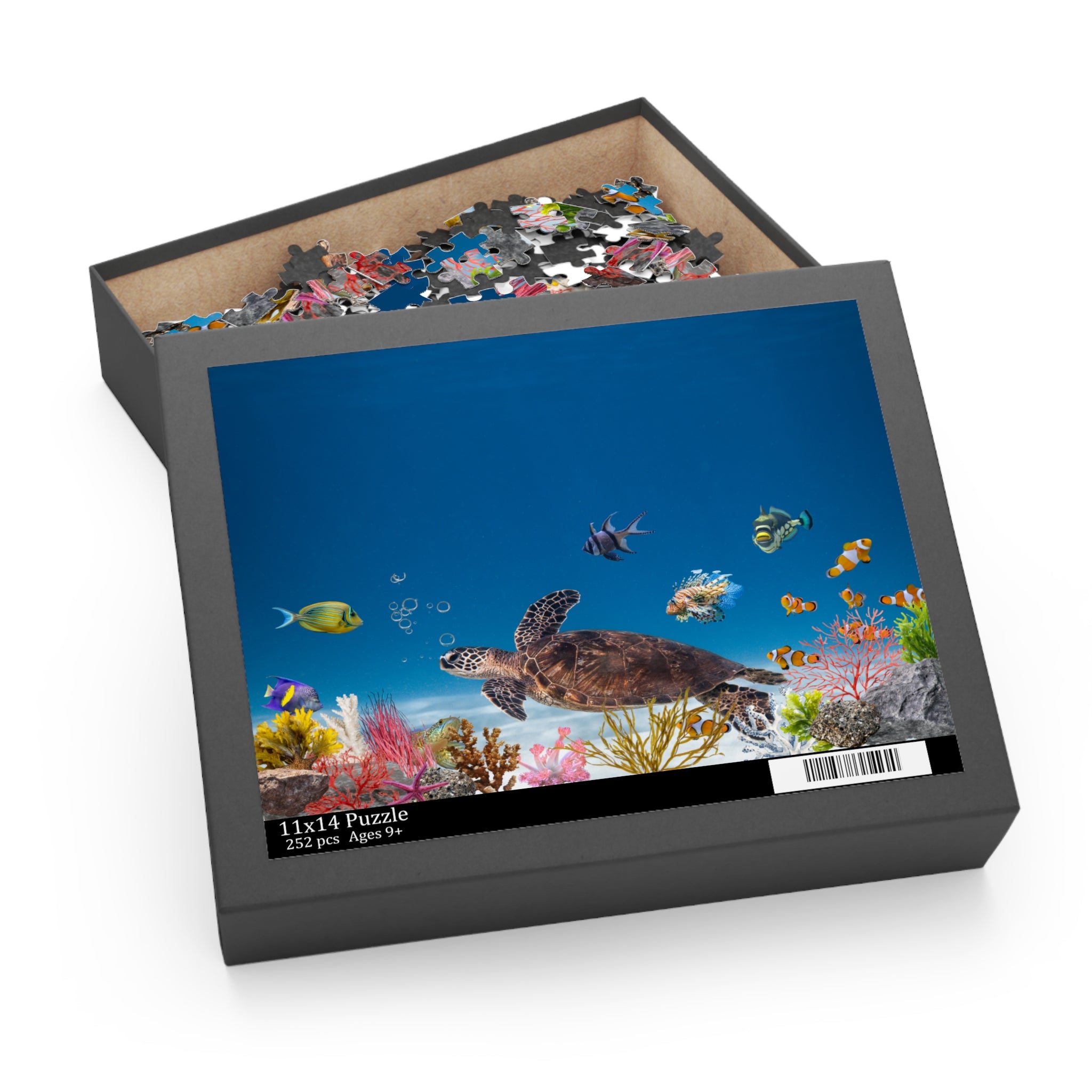 Sea Turtle Ocean Puzzle — Underwater Reef Jigsaw (120/252)