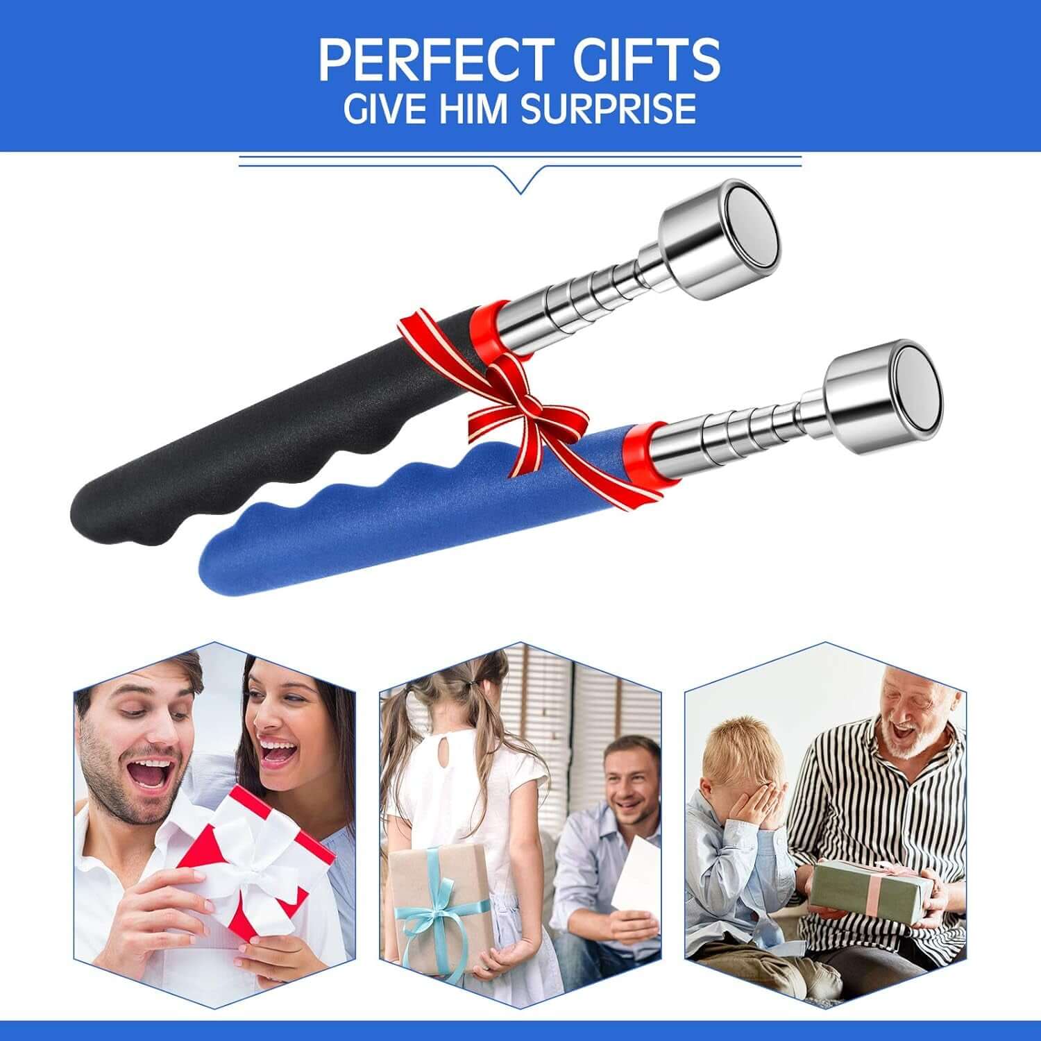 Telescoping Magnetic Pickup Tool 20 Lbs. Extension Tool Telescoping 30 Inch 
