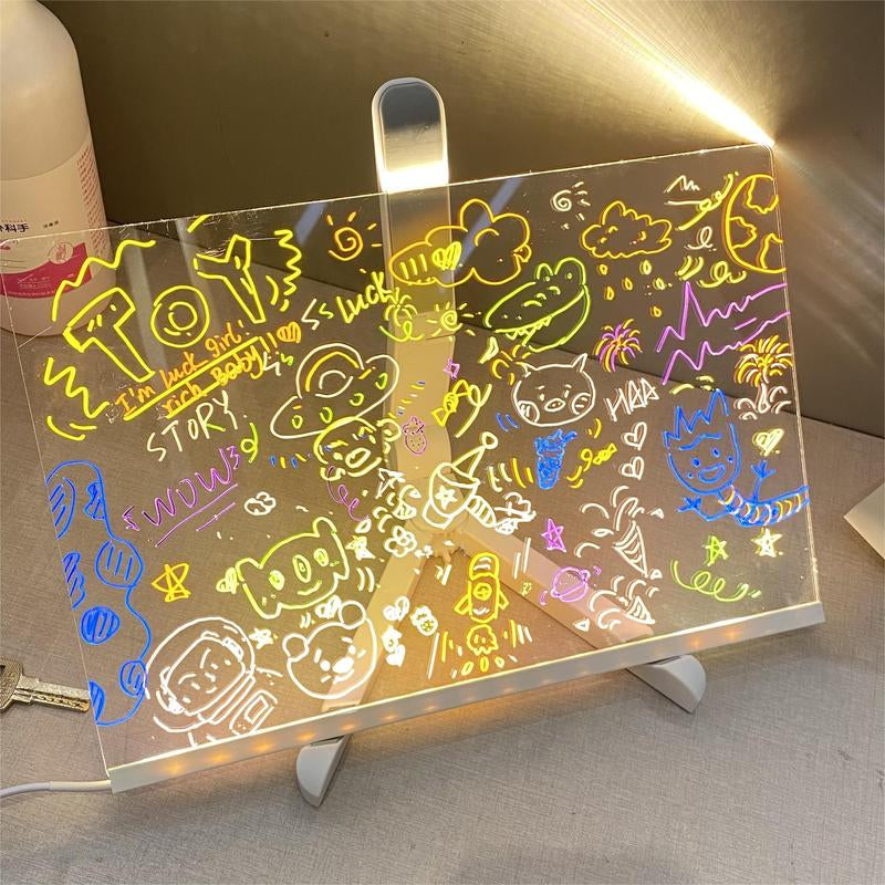 Creative Rewritable Message Board, LED Note Board with Colors