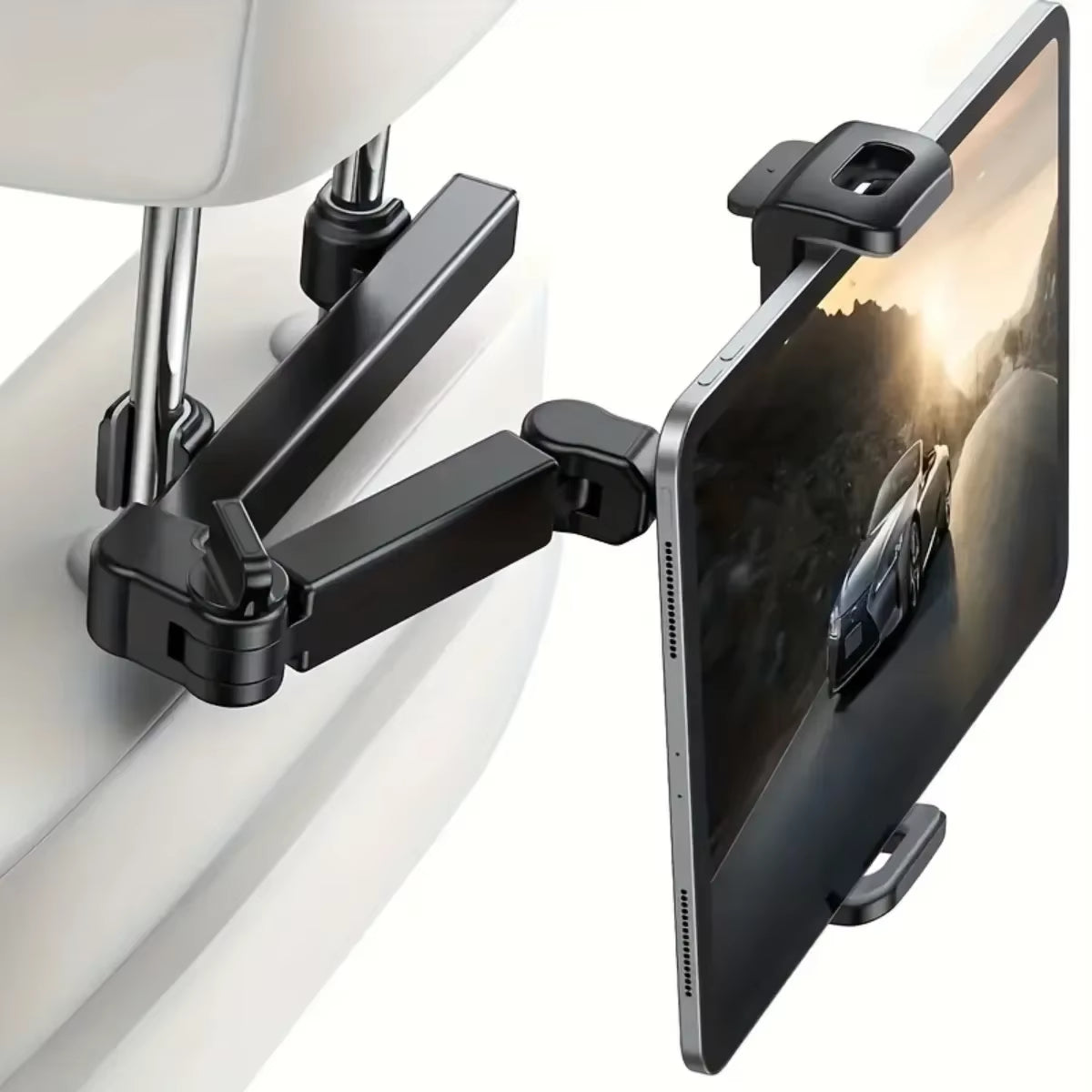 Headrest Tablet Mount Headrest Stand Cradle Compatible with Devices for Ipad Air Mini, Other 4.7-12.9