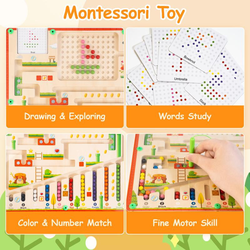 Magnetic Color and Number Maze