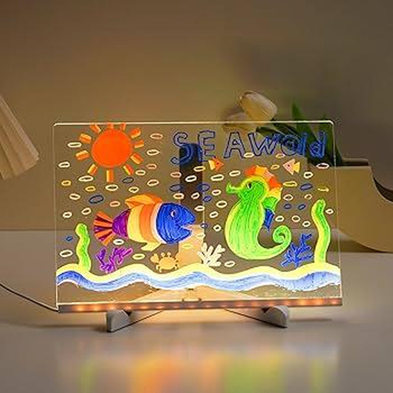 Creative Rewritable Message Board, LED Note Board with Colors