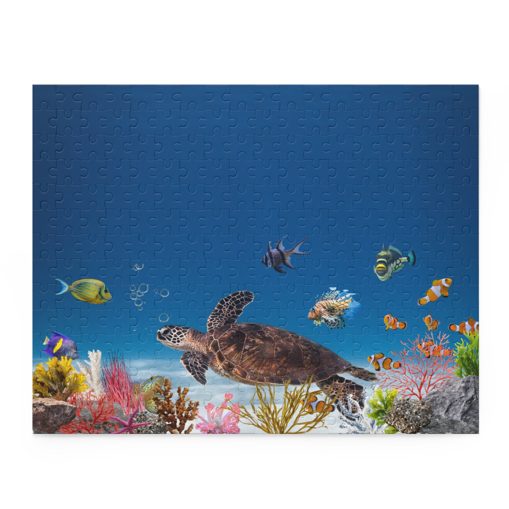 Sea Turtle Ocean Puzzle — Underwater Reef Jigsaw (120/252)