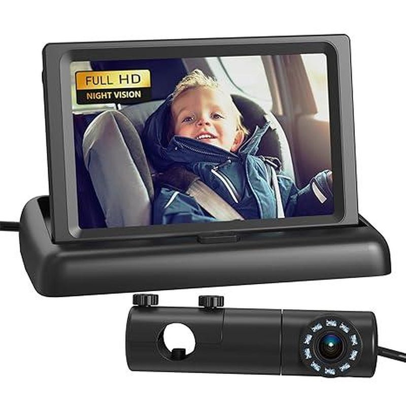 GROWNSY Baby Car Monitor 4.3'' HD Display with Night Vision Feature