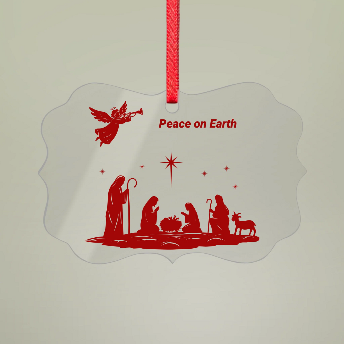Peace on earth ornament