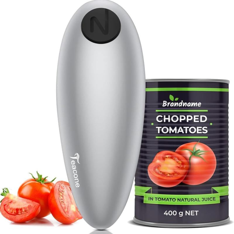 One Touch Electric Can Opener with Smooth Edge