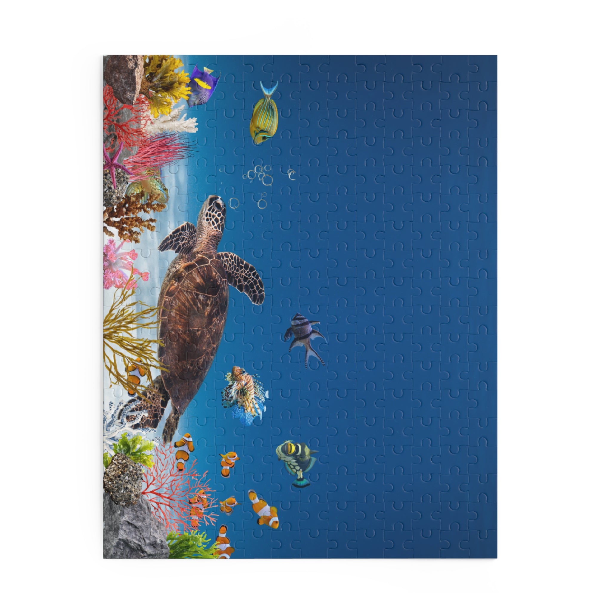 Sea Turtle Ocean Puzzle — Underwater Reef Jigsaw (120/252)