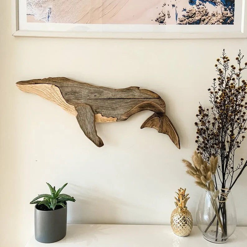 Wooden Sea Fish Decor