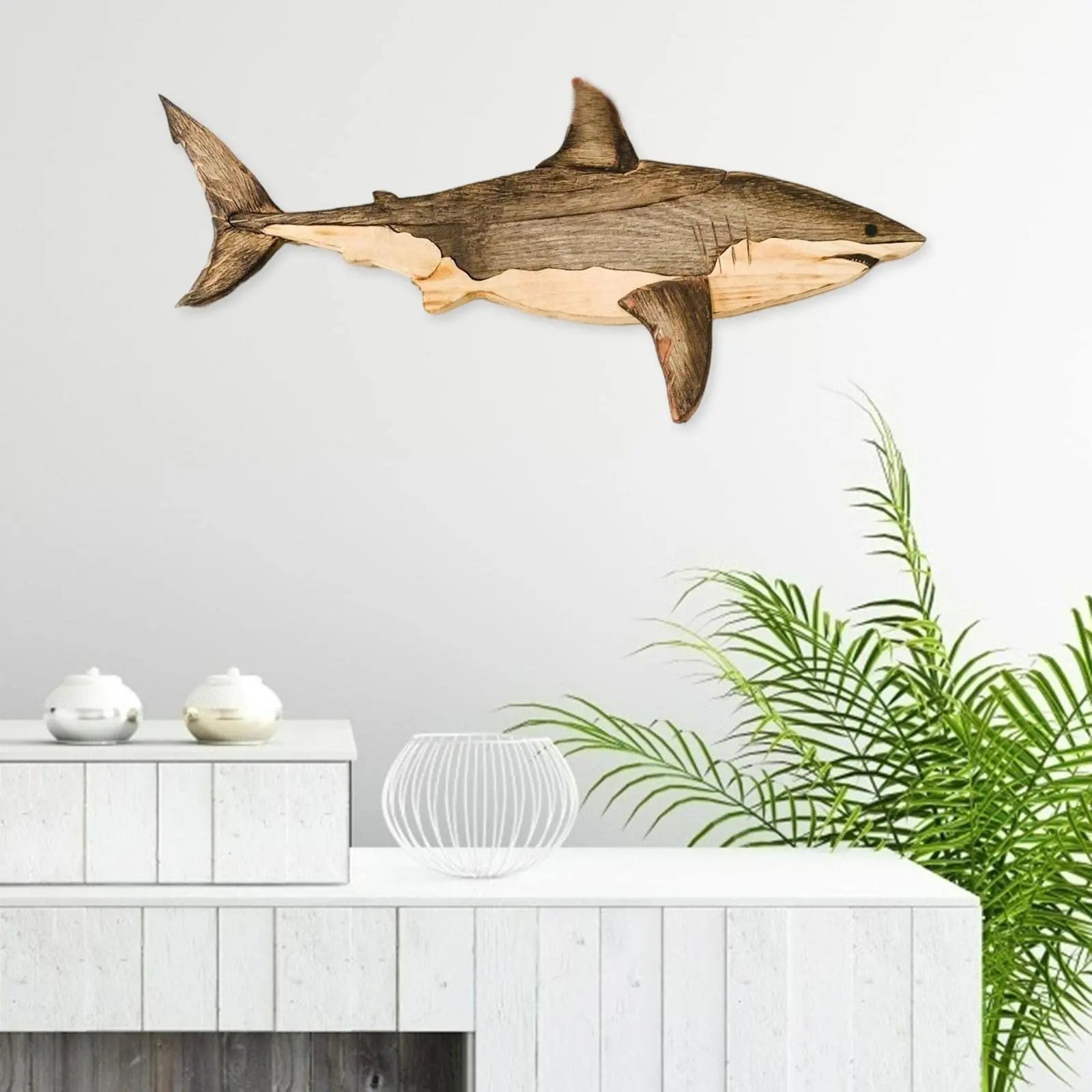 Wooden Sea Fish Decor