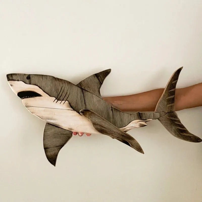 Wooden Sea Fish Decor