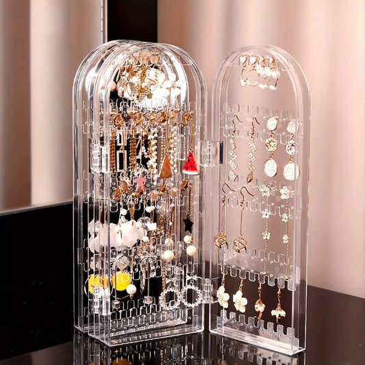 240 Slot Transparent Earring Folding Jewelry Display