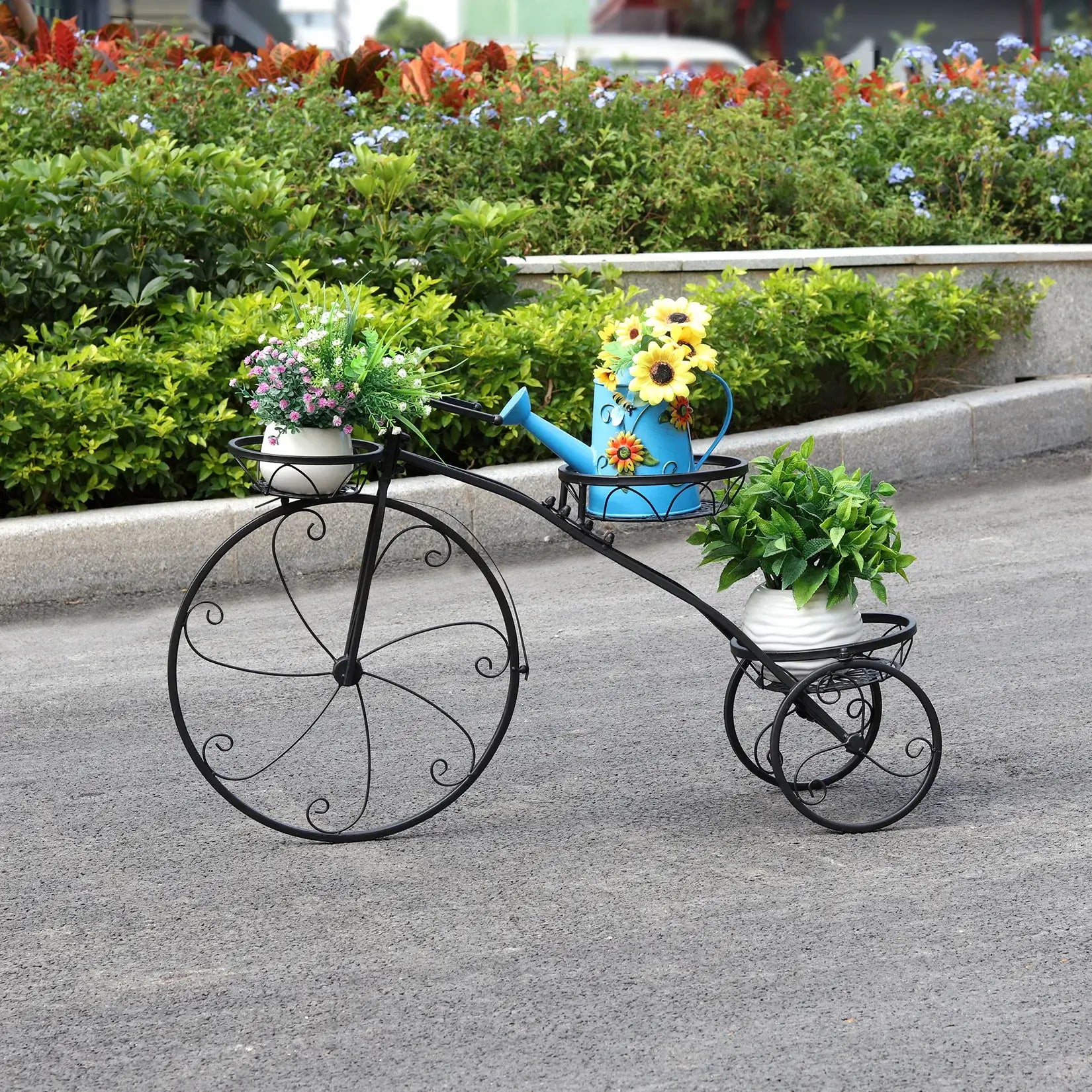 Tricycle Plant Stand Flower Pot Cart