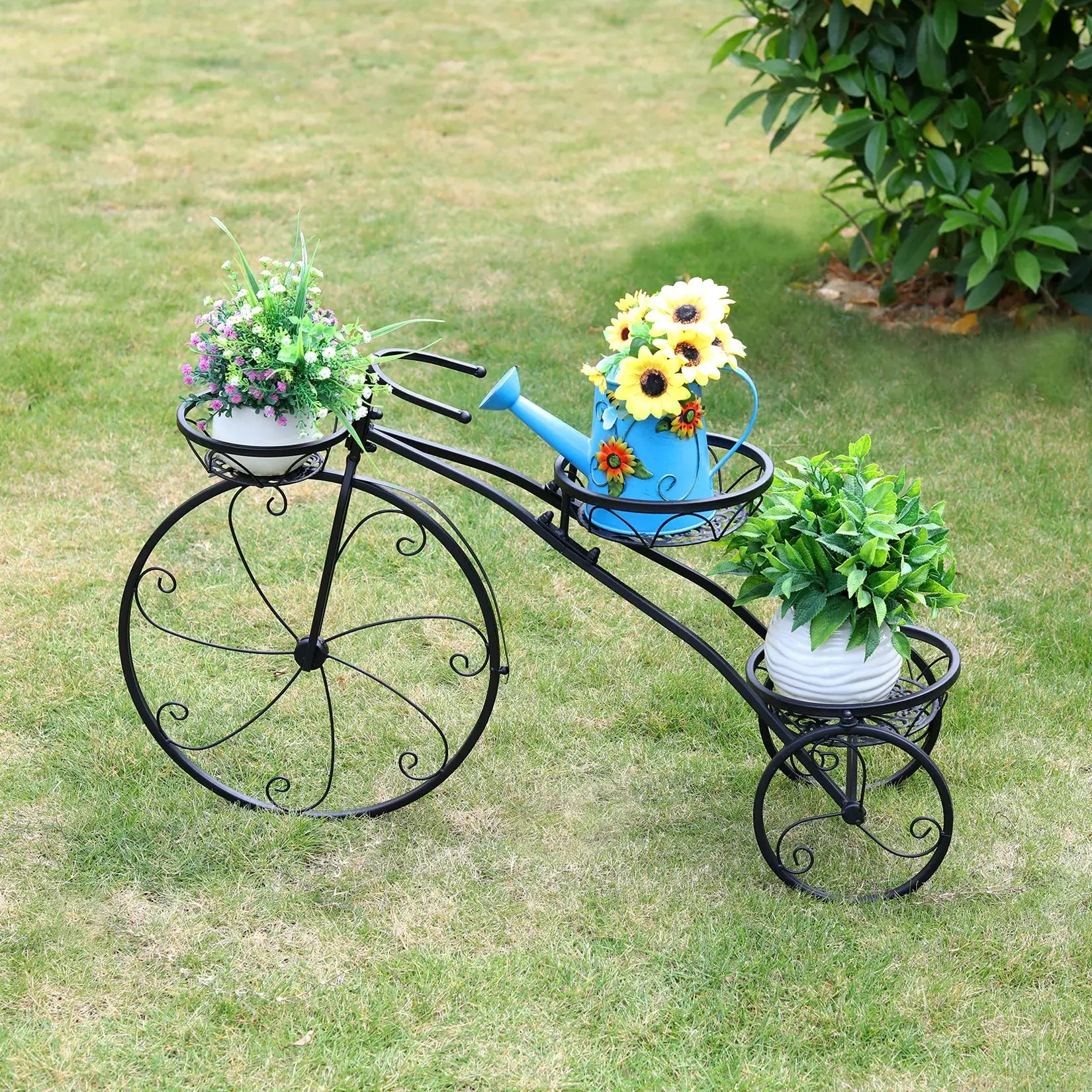 Tricycle Plant Stand Flower Pot Cart