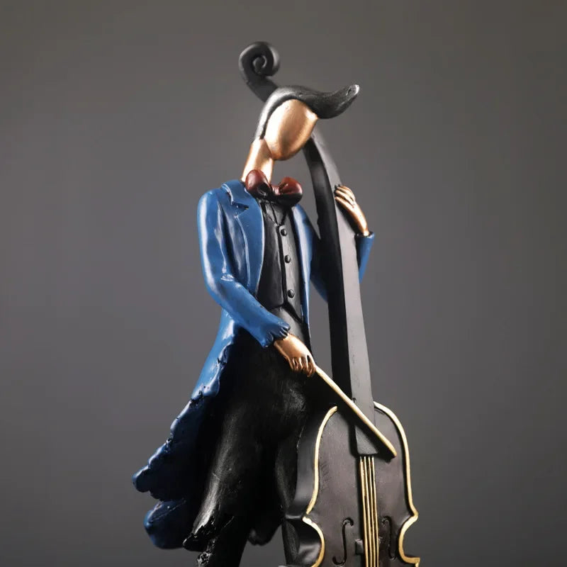 Vintage Musical Instrument Resin Figure