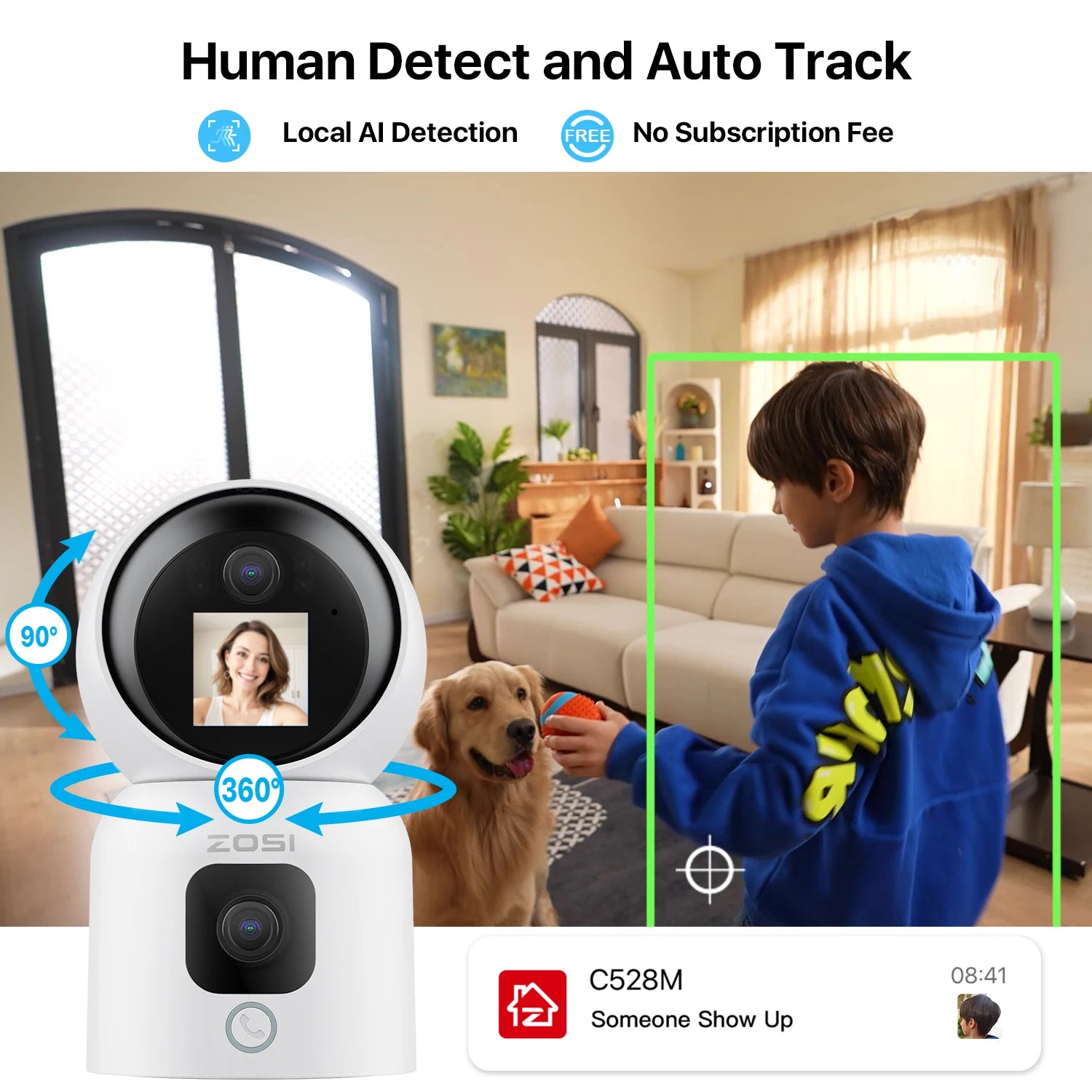 6MP 4MP Dual-Lens Indoor Security IP Camera