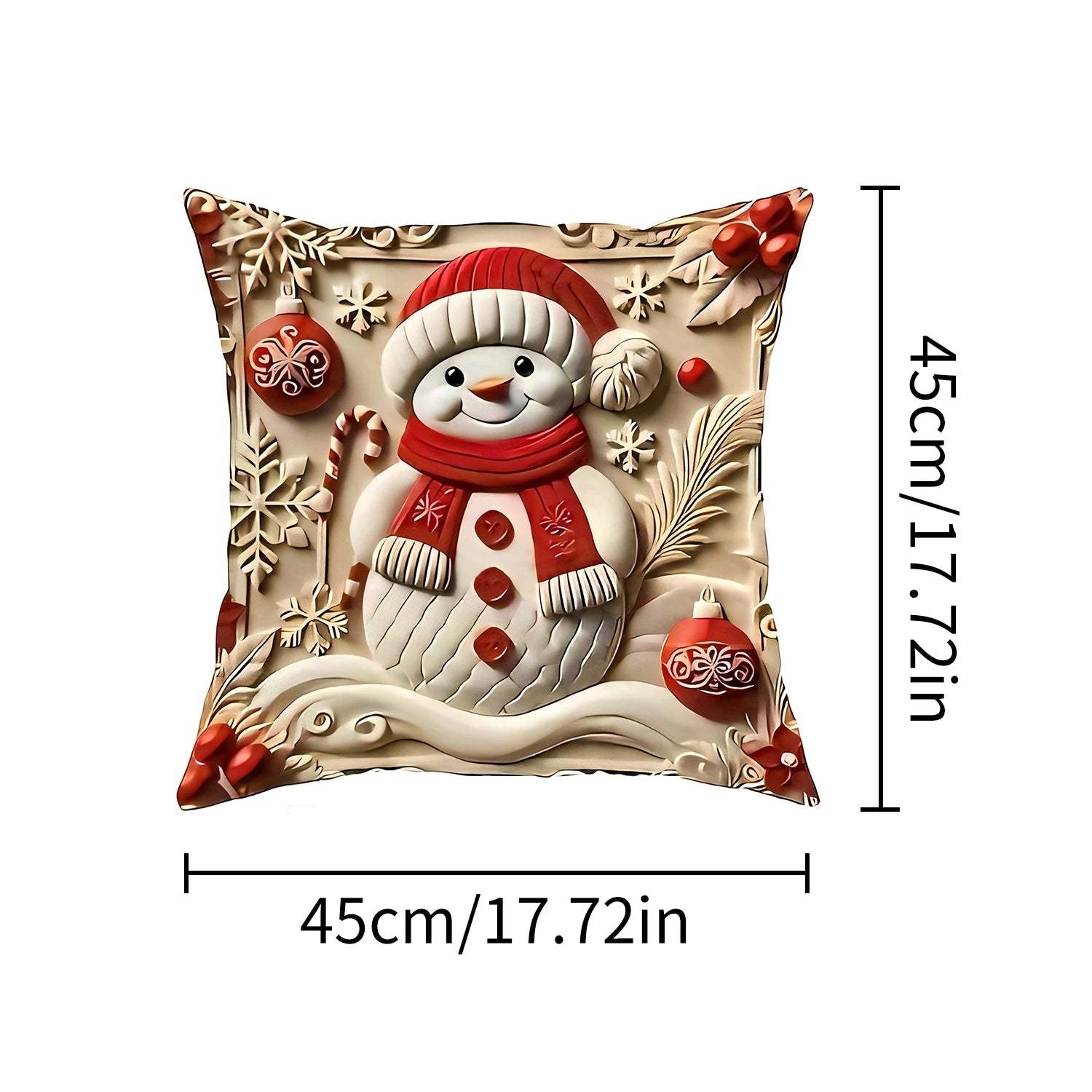 The 1-piece 2D Christmas pillow cover is a simple yet stylish way to add holiday spirit to your home. Featuring vibrant, festive designs such as snowflakes, Santa, or reindeer, this pillow cover instantly transforms any couch or chair into a cozy Christmas corner.