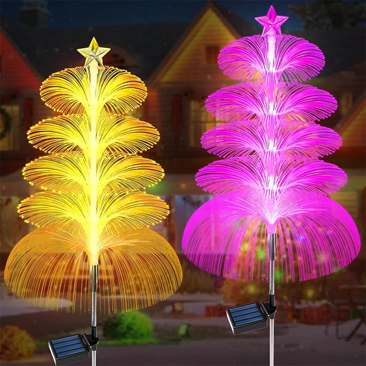 Solar Garden Light Outdoor Colorful Color-changing Jellyfish Lights -