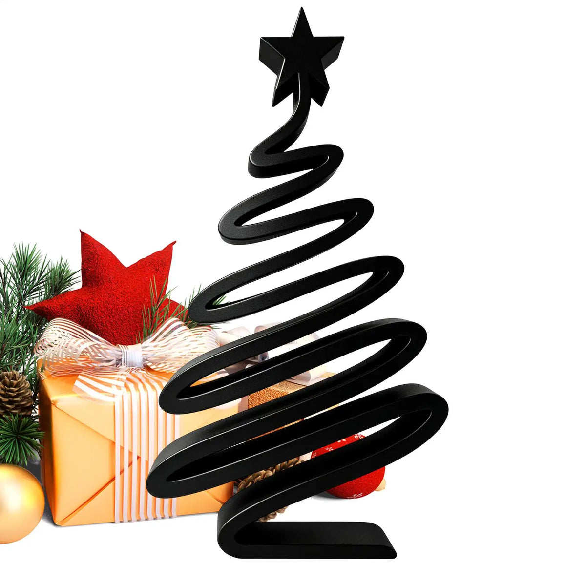 Mini Christmas Tree Outline Figurine, 10 cm