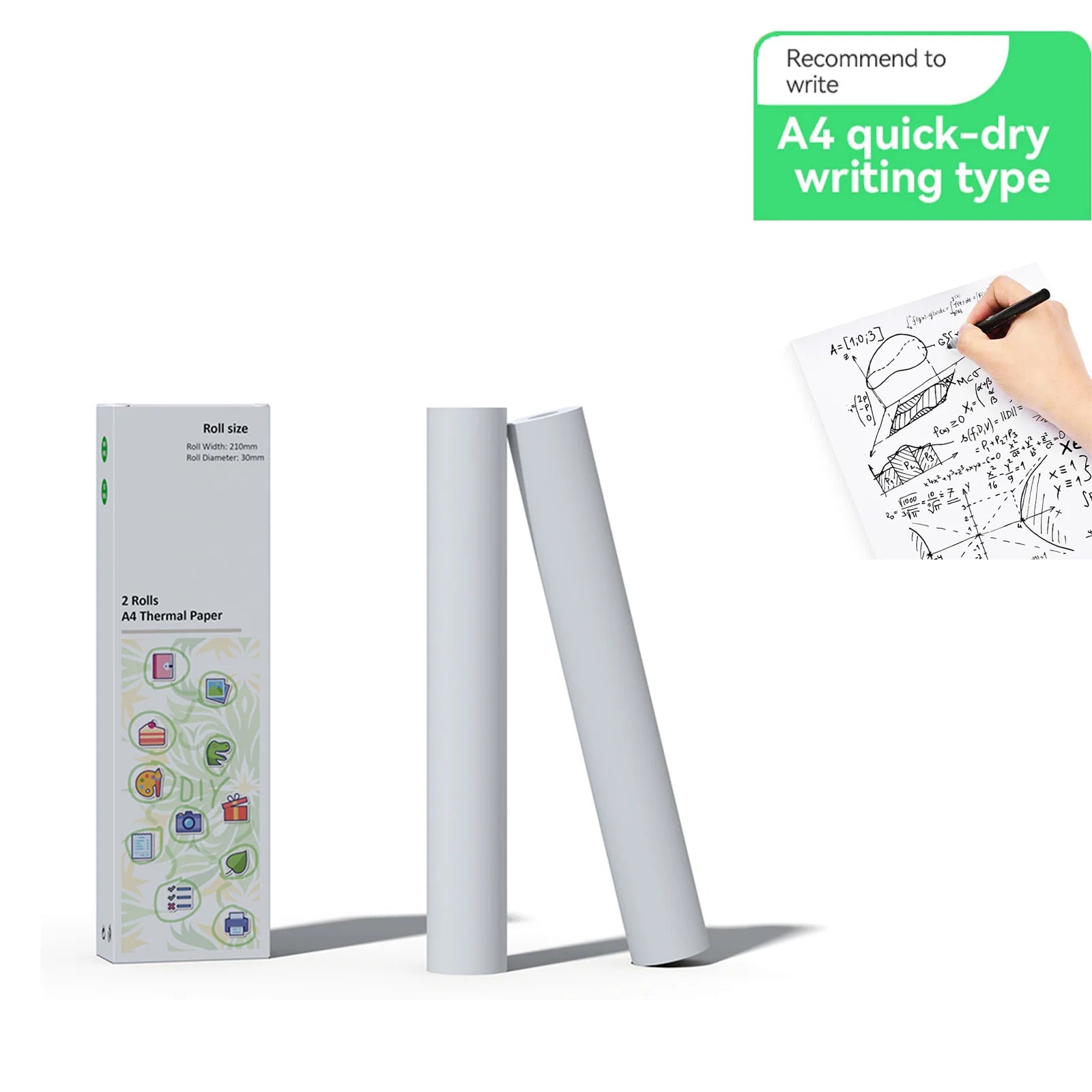 A4 Thermal Paper Thermal Printing Paper 210*30mm for A4 Wireless Bluetooth A40/X8 Printer Paper Roll