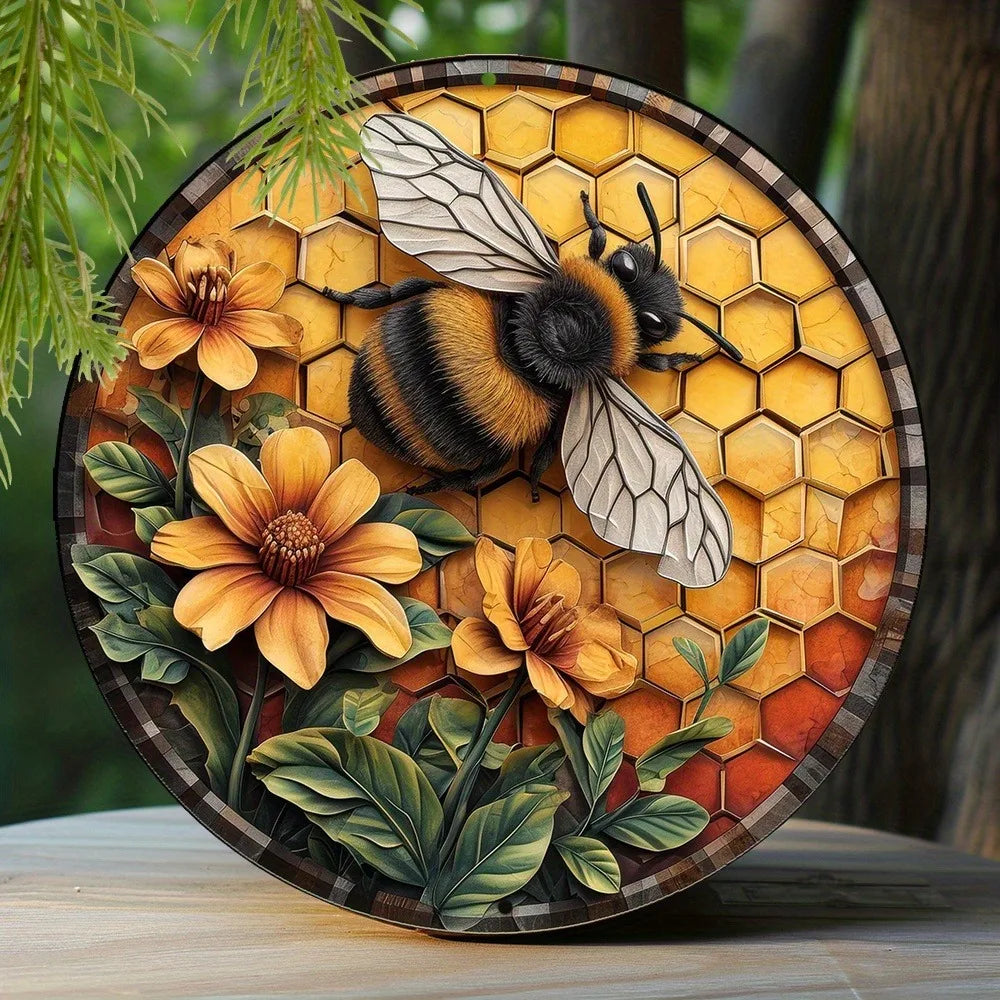 Sign Bee & Honeycomb Decorative Sings