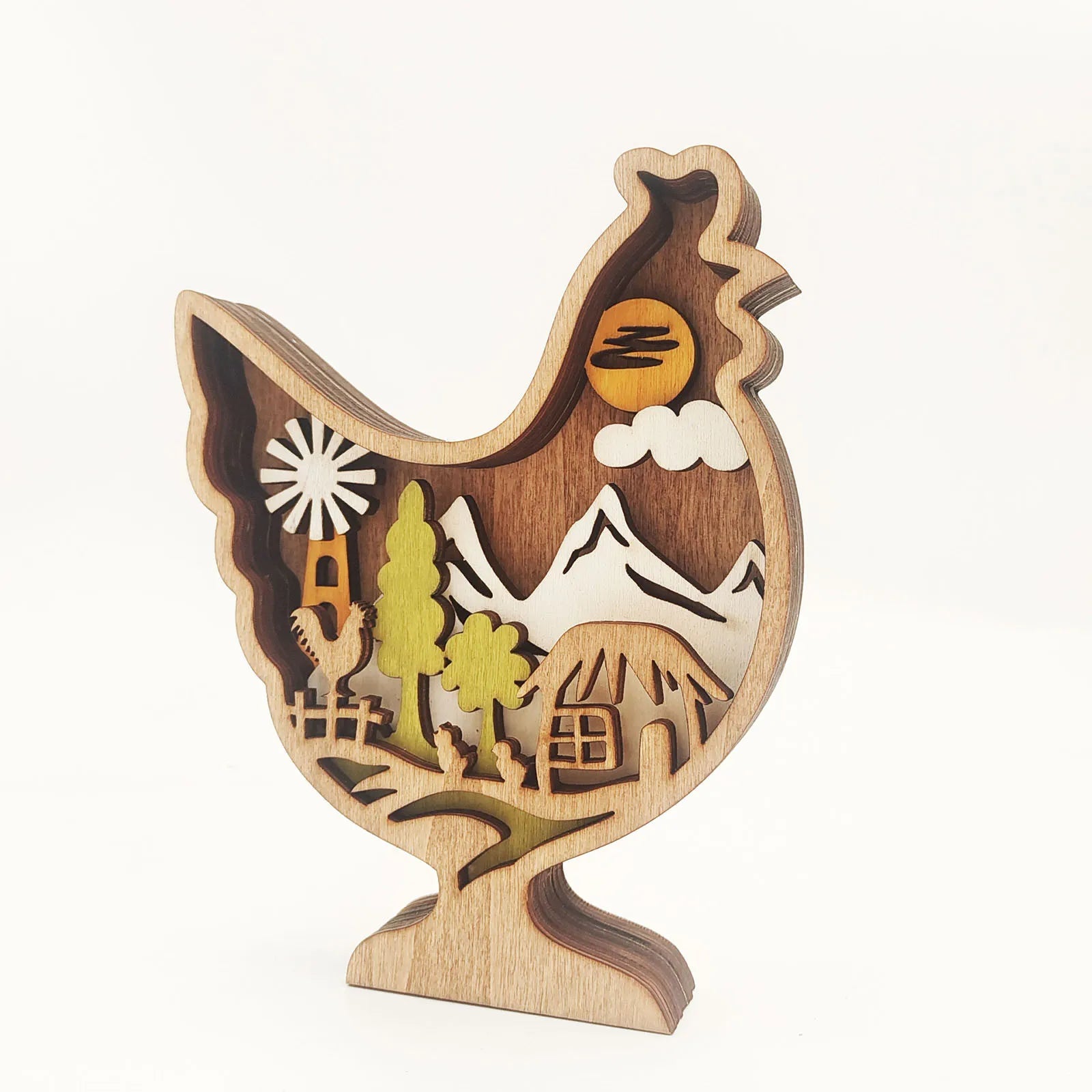 Wooden Forest Animals Decor