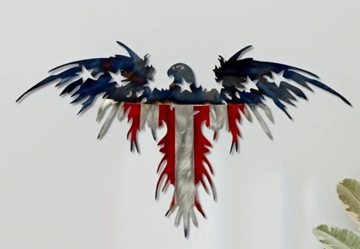 1pc Patriotic Eagle Metal Wall Decoration
