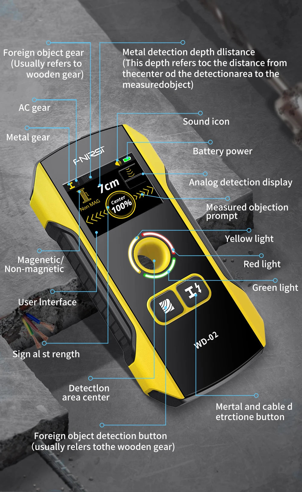 Metal Detector Wall Scanner