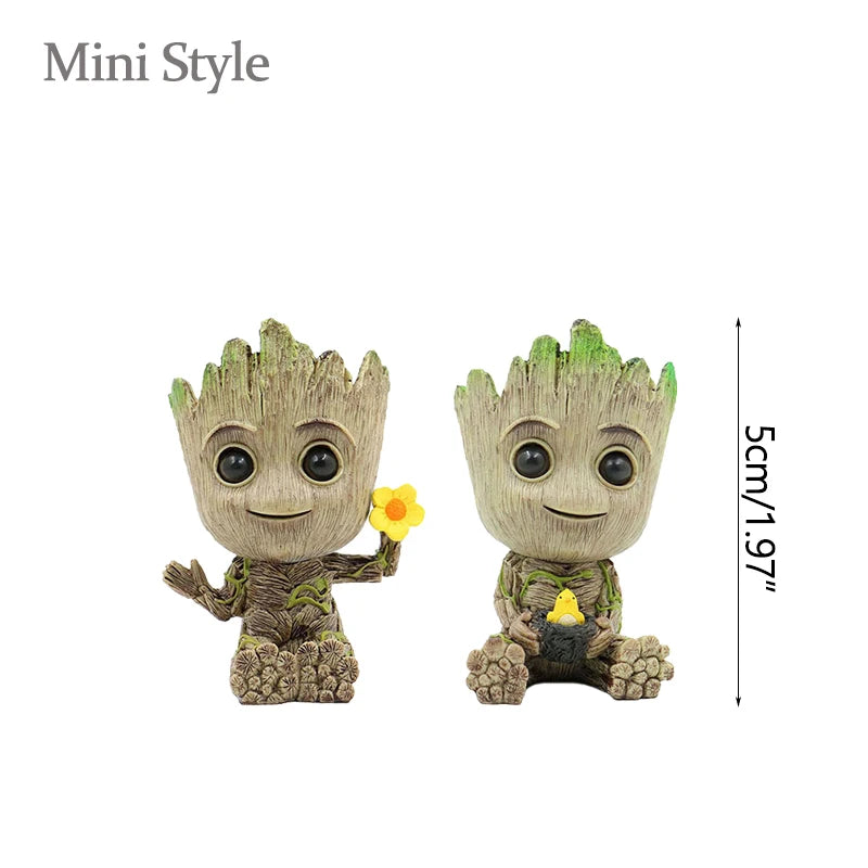 Baby Groot Flowerpots Micro-Plant Planter Gifts