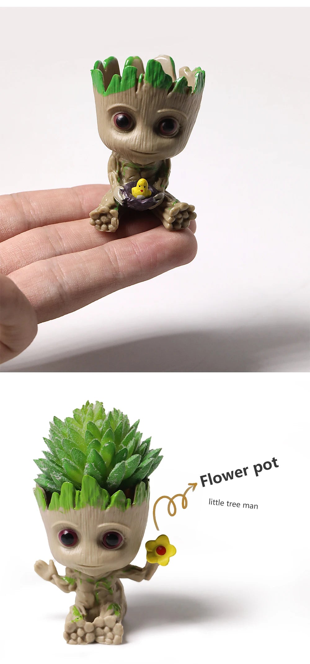 Baby Groot Flowerpots Micro-Plant Planter Gifts