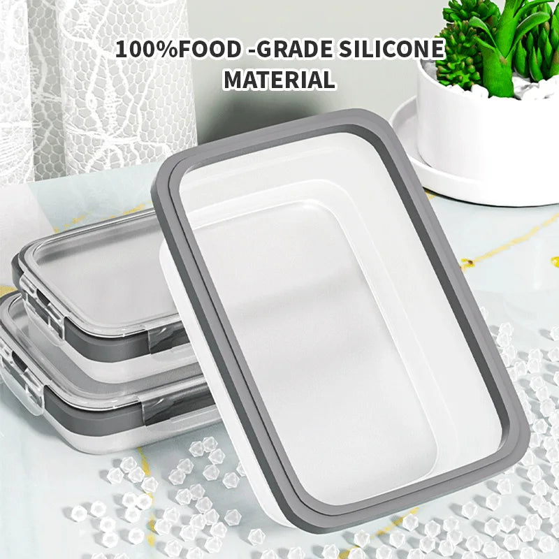 Silicone Collapsible Food Storage Containers – Set of 4, BPA-Free
