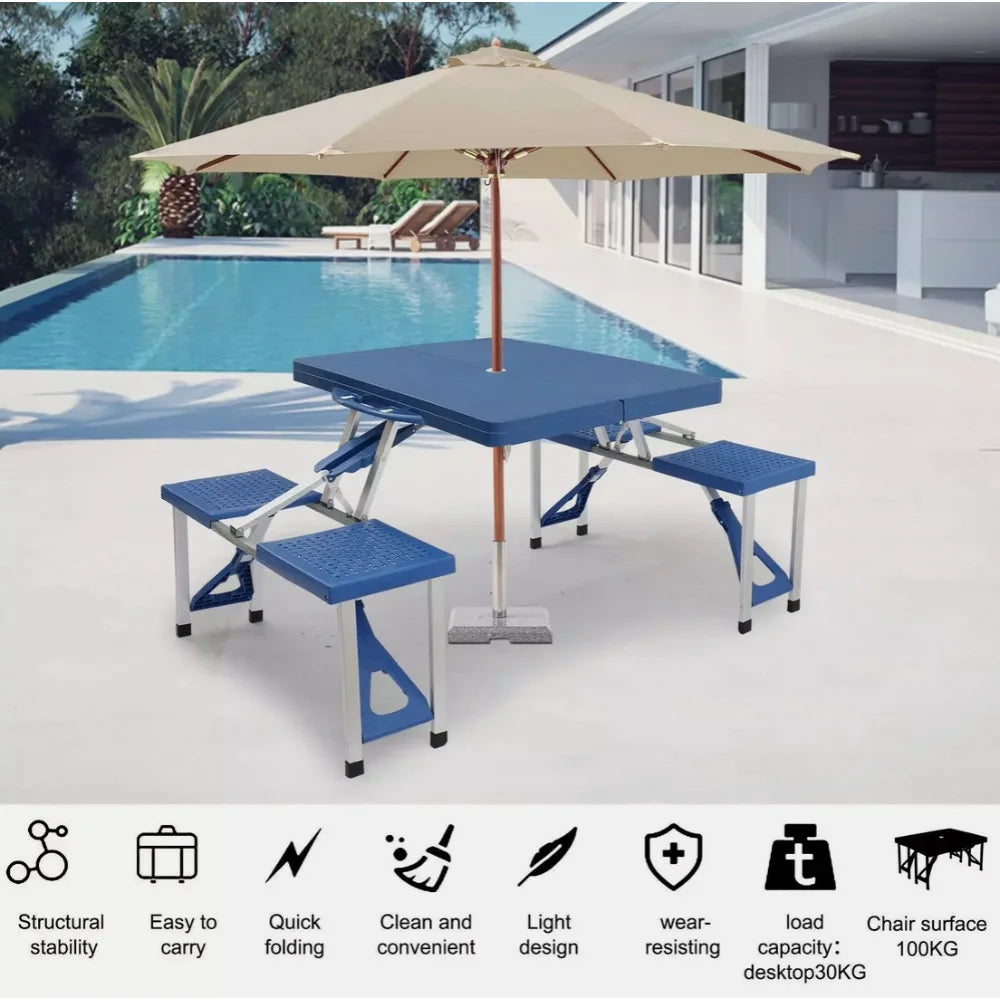 Portable Folding Picnic Table Chair Sets