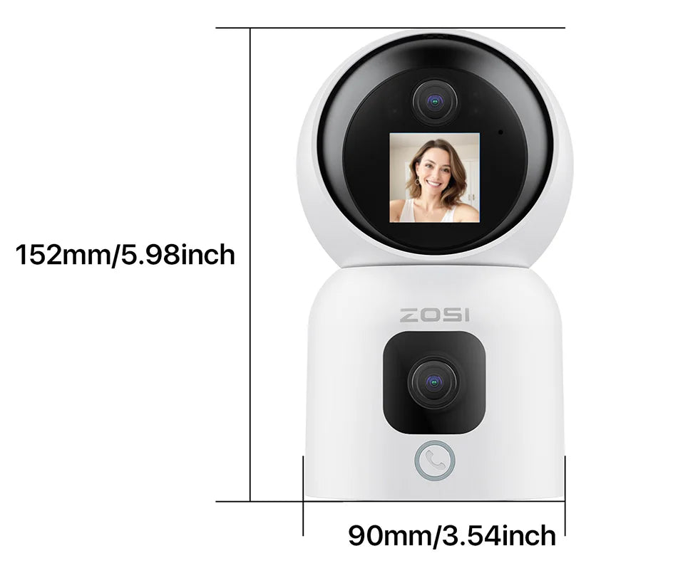 6MP 4MP Dual-Lens Indoor Security IP Camera