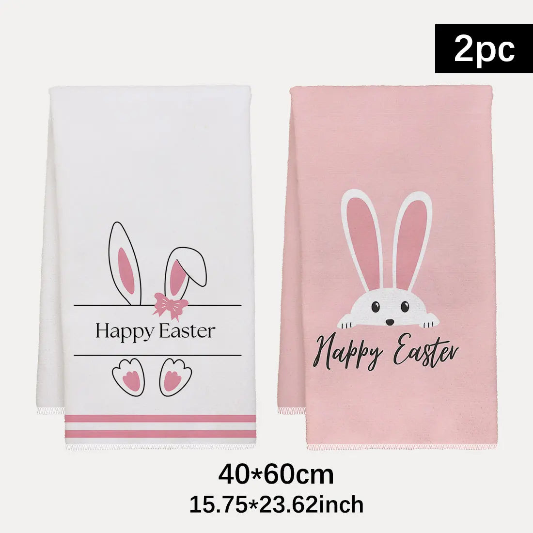2pcs Easter Day Dish Cloth