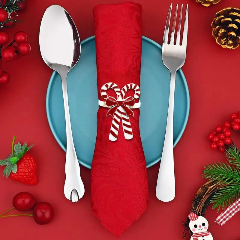 Candy Cane Napkin Rings