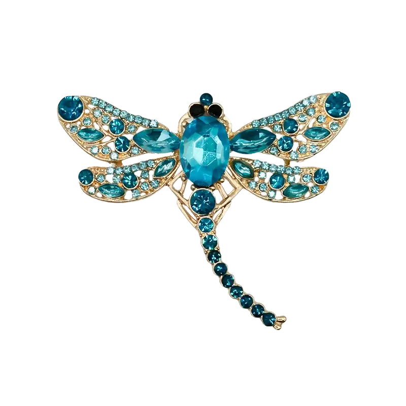 Blue rhinestone dragonfly shoe charm from Insect Shoe Charms - Personalized Bling for Shoes, ideal for Crocs.