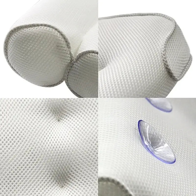 3D Mesh Breathable Spa Bath Pillow for Neck and Back Support