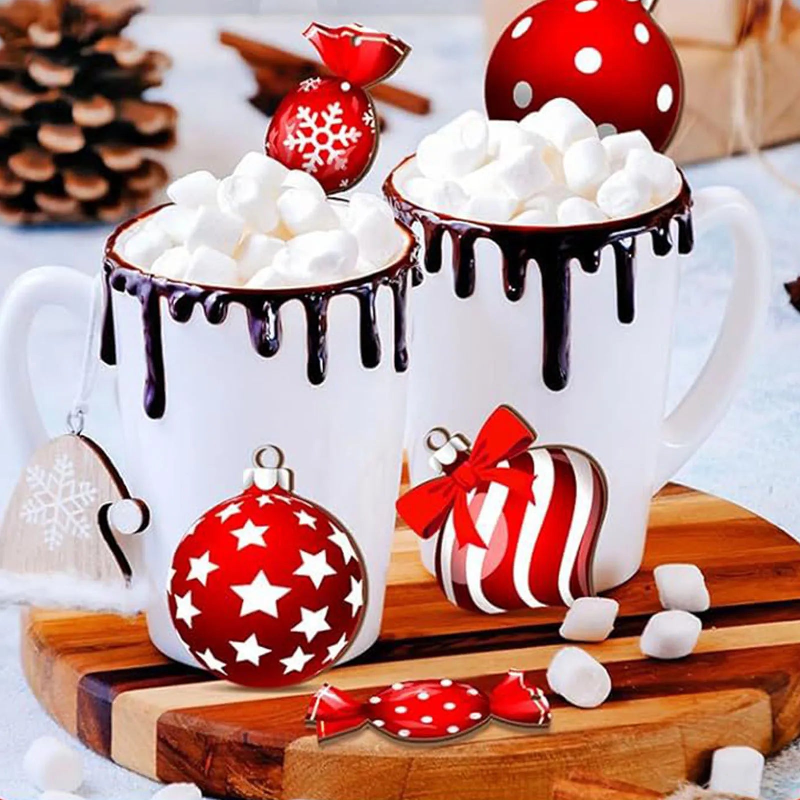 Christmas Tree Decoration Vibrant Color