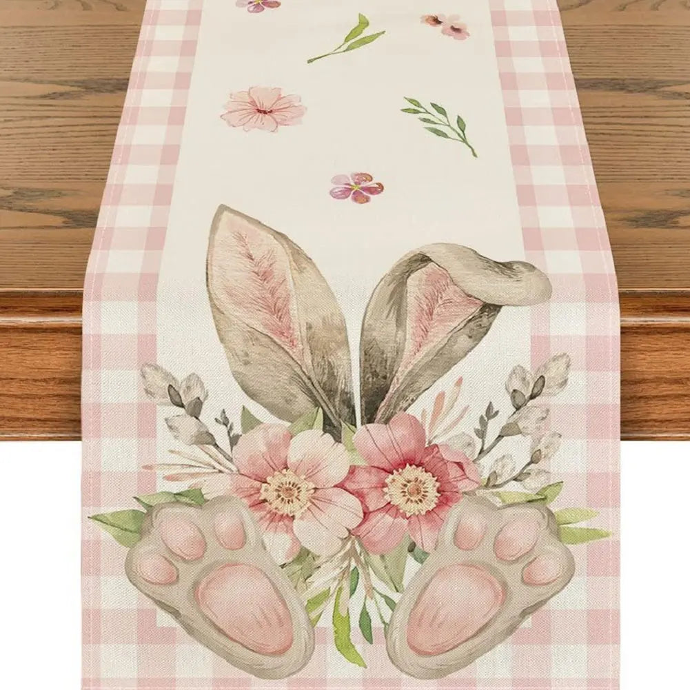 Easter Table Runner with Bunny & Eggs