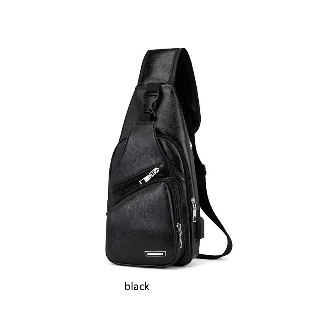 Travel Crossbody Bag - Multifunctional | Spacious and Versatile in black color, stylish and compact for everyday or travel use.