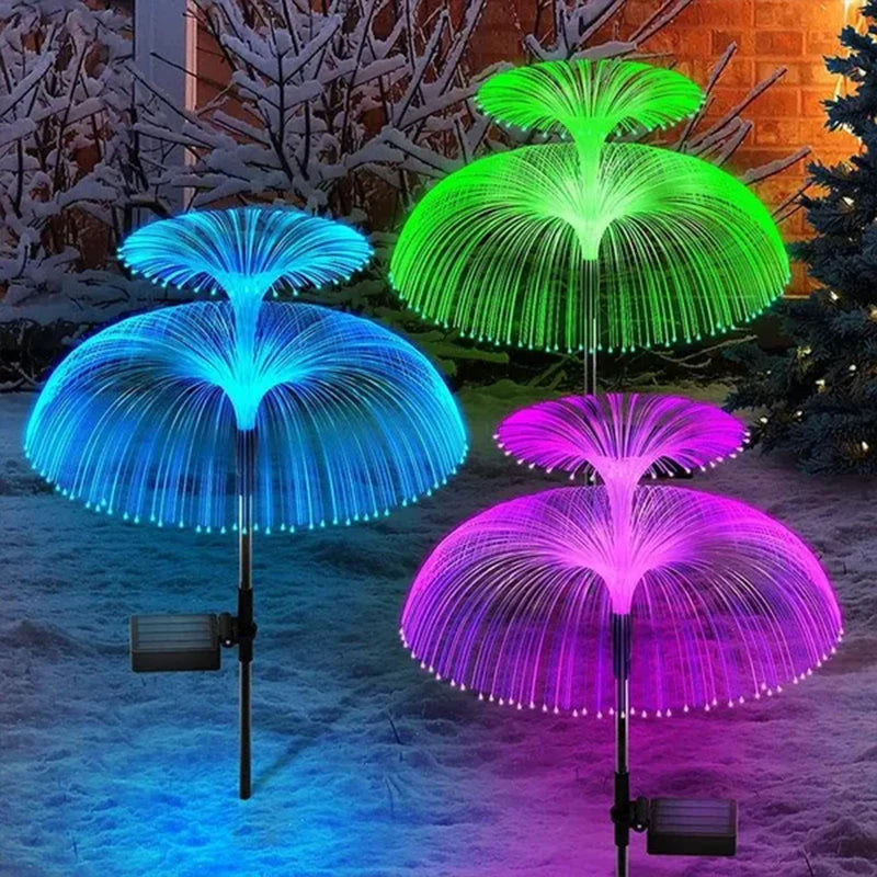 Solar Garden Light Outdoor Colorful Color-changing Jellyfish Lights -