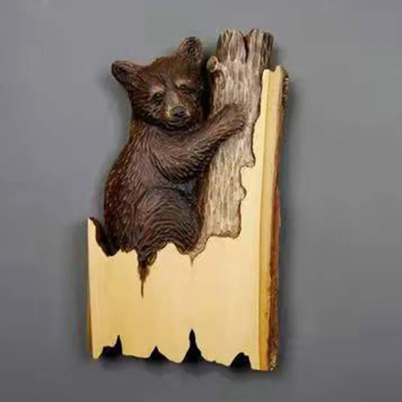 Animal Carving Handcraft Wall Hanging Sculpture