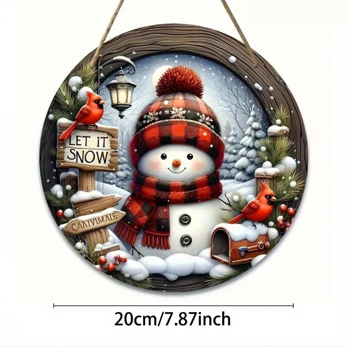 Christmas 2D Flat Print Charming Snowman