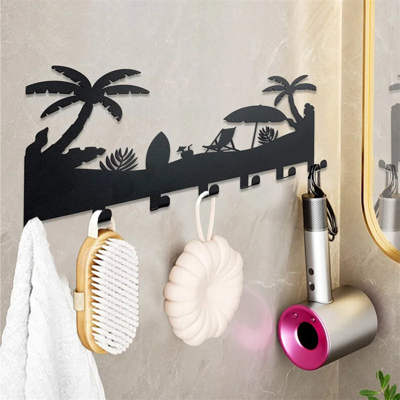 Beach design Wall rack 7 hook