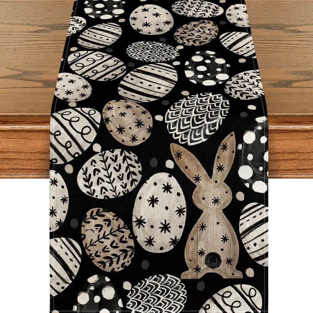 Easter Table Runner with Bunny & Eggs