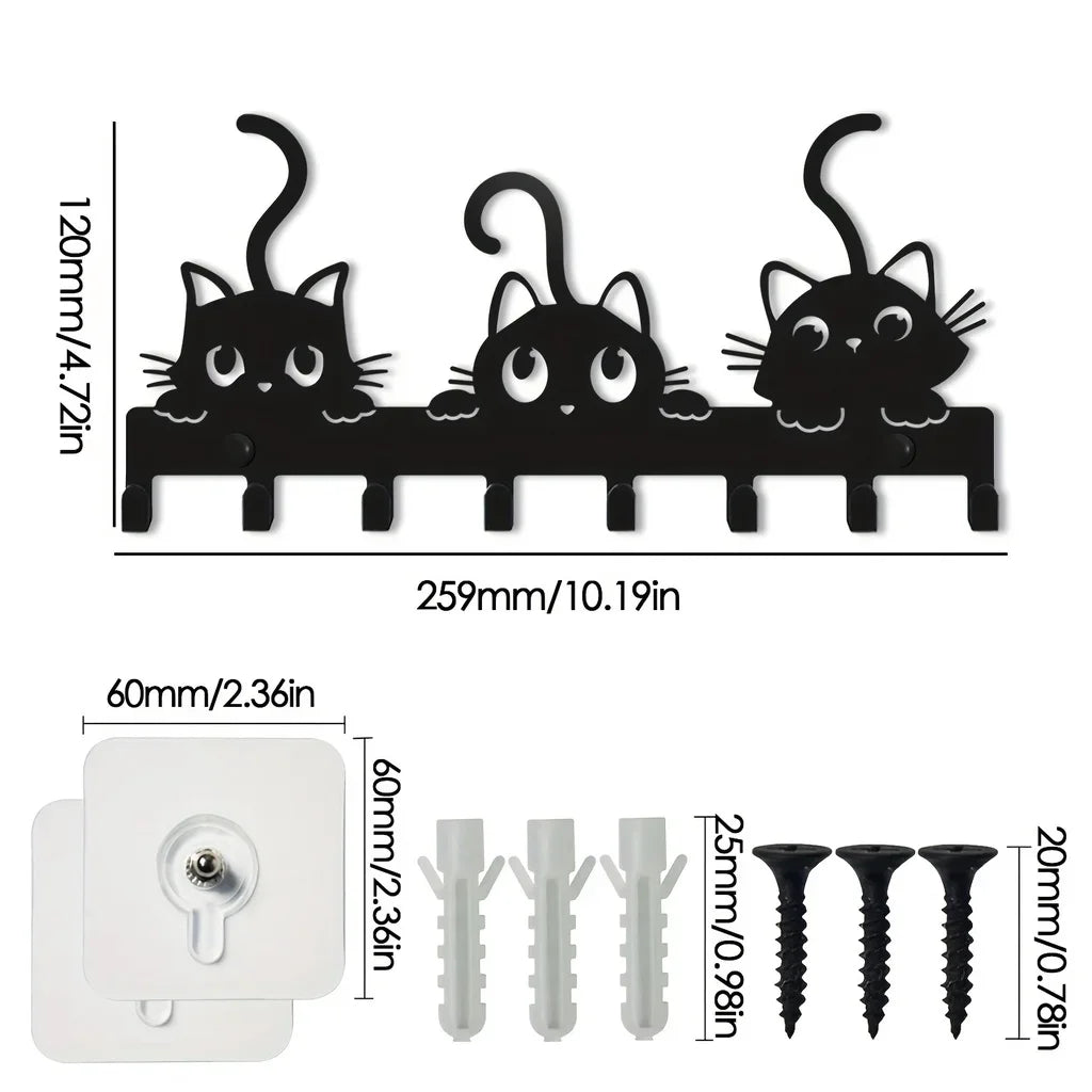 Cute Cat Key Rack