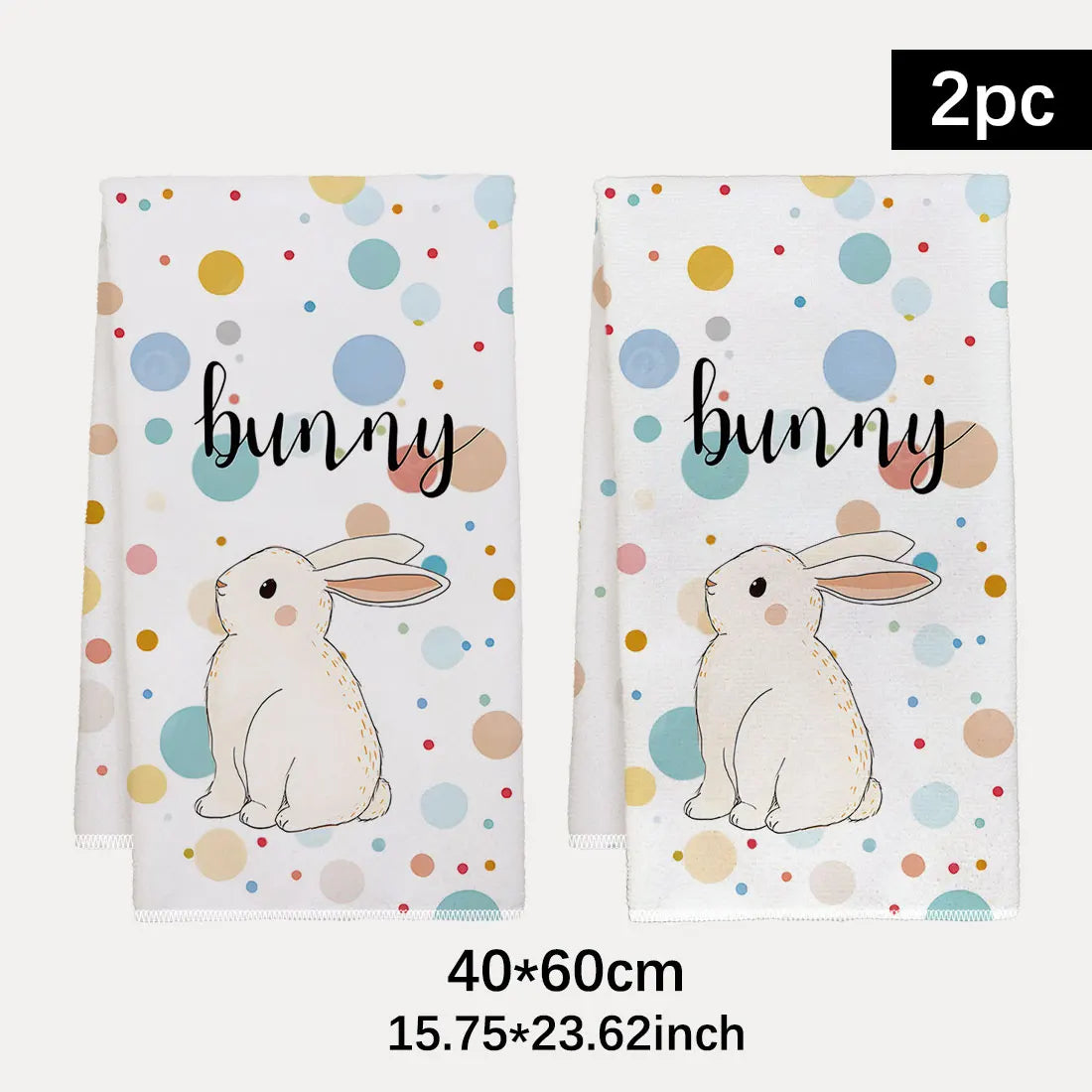 2pcs Easter Day Dish Cloth