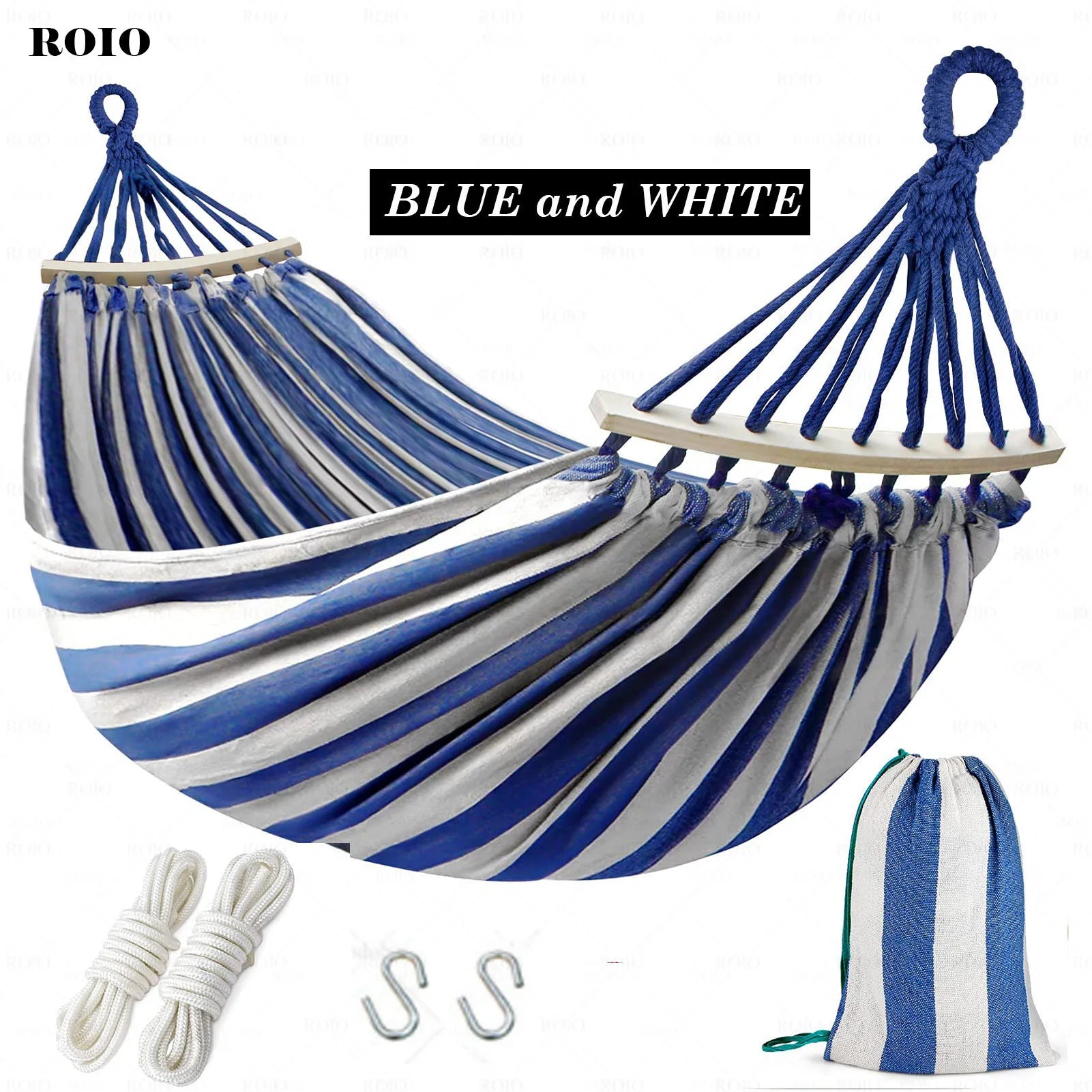 Camping Hammock Thickened Durable Fabric Canvas with Bag