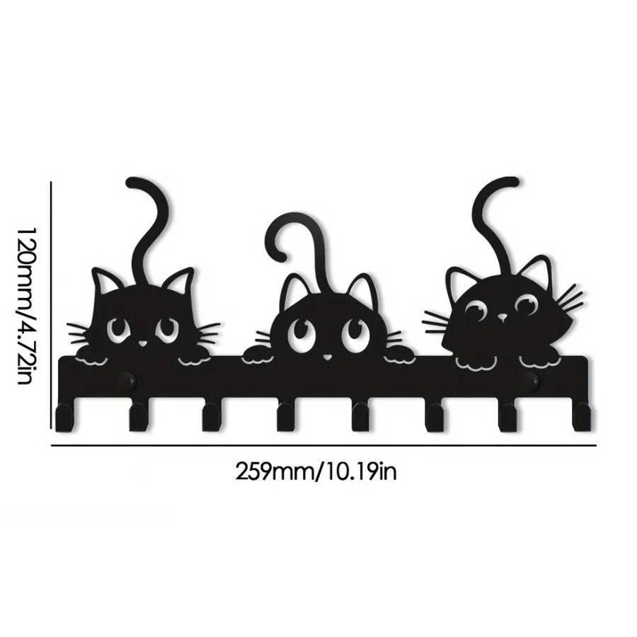 Cute Cat Key Rack