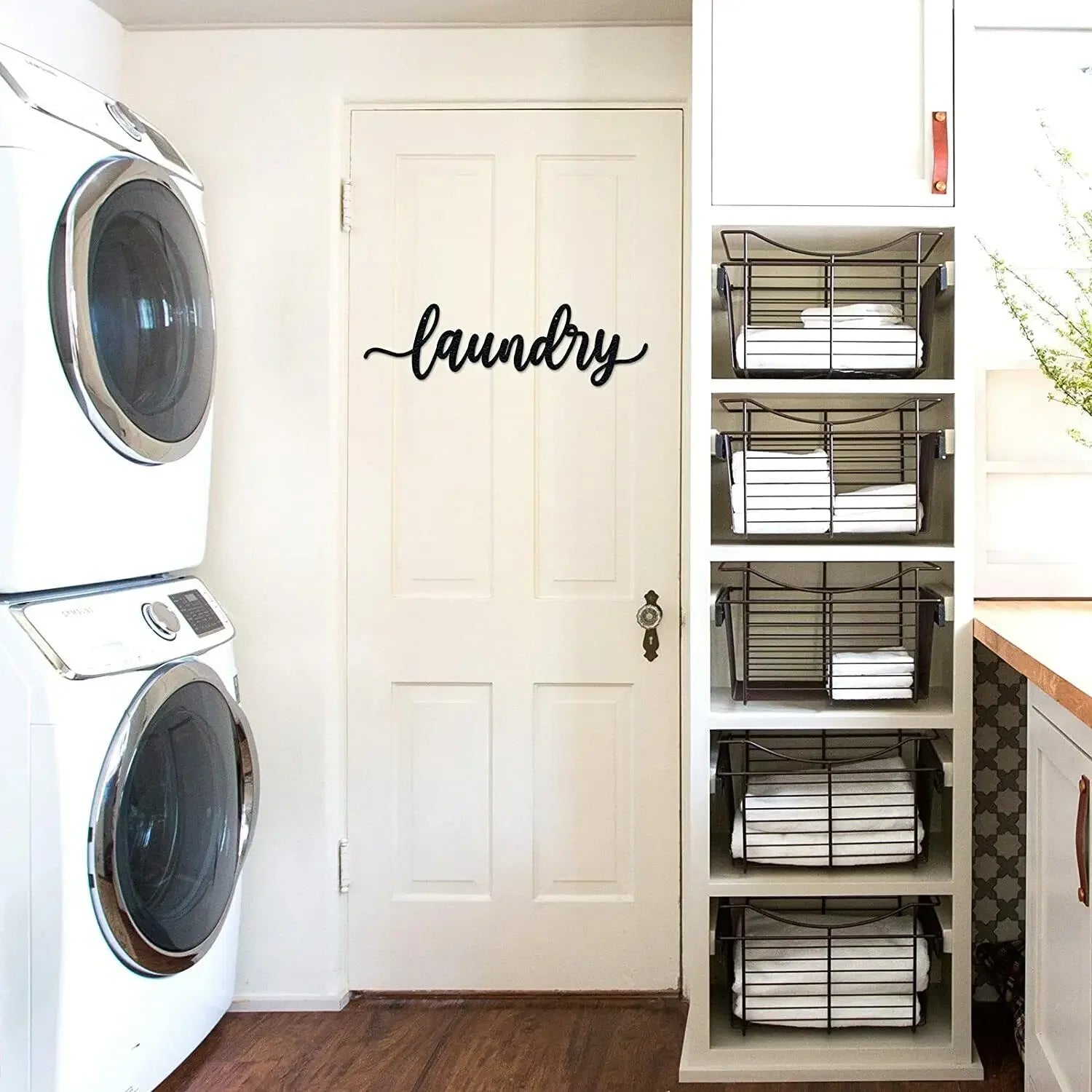 Laundry Room Décor Metal Wall Art