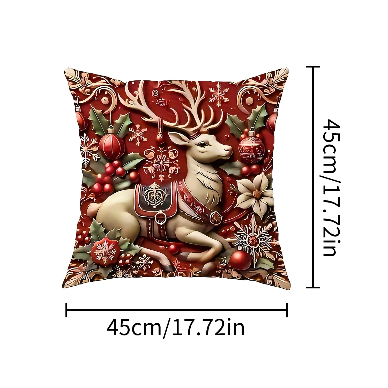 The 1-piece 2D Christmas pillow cover is a simple yet stylish way to add holiday spirit to your home. Featuring vibrant, festive designs such as snowflakes, Santa, or reindeer, this pillow cover instantly transforms any couch or chair into a cozy Christmas corner.